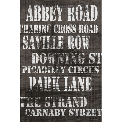 Streets of London I 1 Piece Wrapped Canvas Wall Art