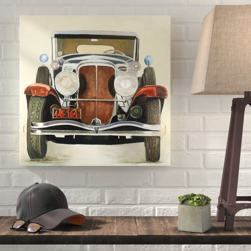 « rétro de luxe », reproduction de peinture à l’huile sur toile tendue, H 36 po x l 36 po x P 1,5 po