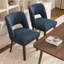 Chaise d'appoint rembourrée en bois massif-877271106