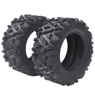 26x11-14 6PR Tubeless All Terrain ATV UTV Tires, Set of 2 Heavy Duty Off-Road Replacement Knight Tires