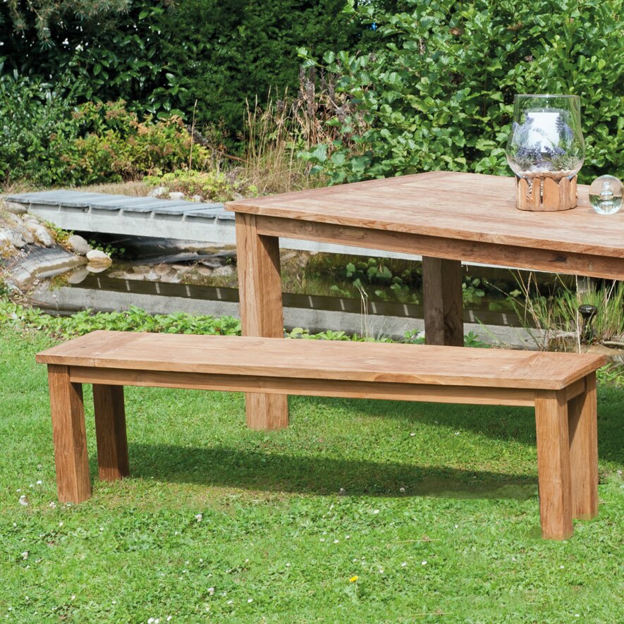 Gartenbank Barre aus Teak