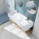 47.2" L X 15.7" W X 5.9" D Wall-Mount Bathroom Sink In Matte Solid Surface Material SWBS02WH-4718