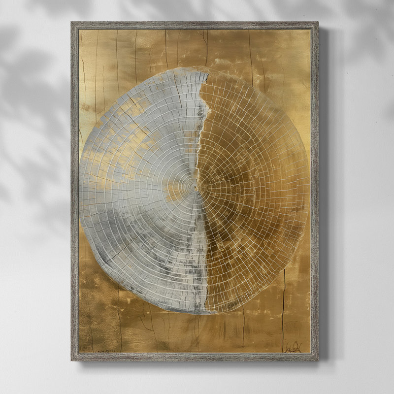 Série ABSTRACT CCxxI, reproduction encadrée - bois massif, H 11 po x l 9 po