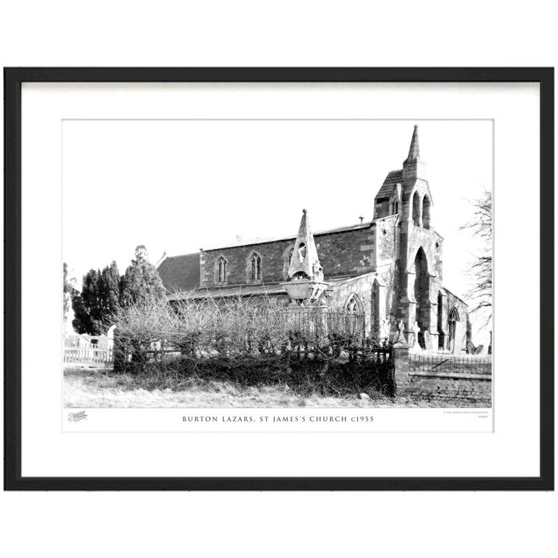 Burton Lazars, St James's Church C1955 - Single Picture Frame Print, 31.5cm H x 38.8cm W x 2.3cm D