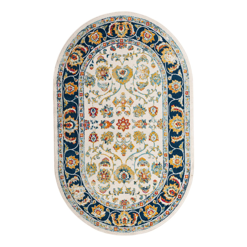 Arenas Oriental Indoor Rug, Oval 5' x 8'