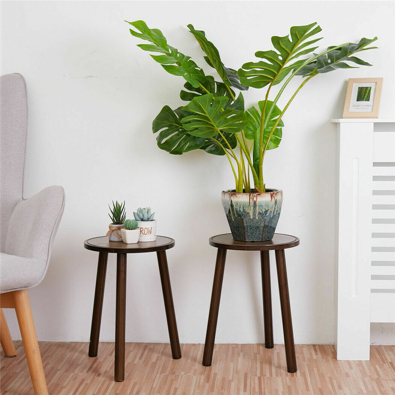 Henrie Solid Wood Side Table Set