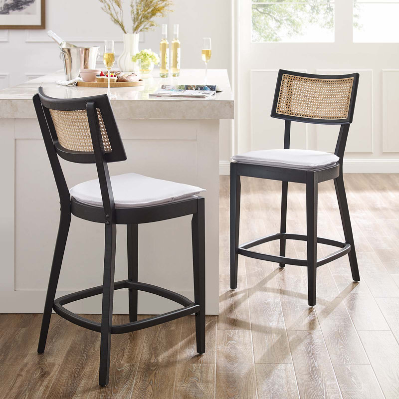 Modway Caledonia 26.8 Counter Stool, White