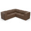 Canapé modulaire rembourré en L 5 pièces avec tissu Ultraleather Praia