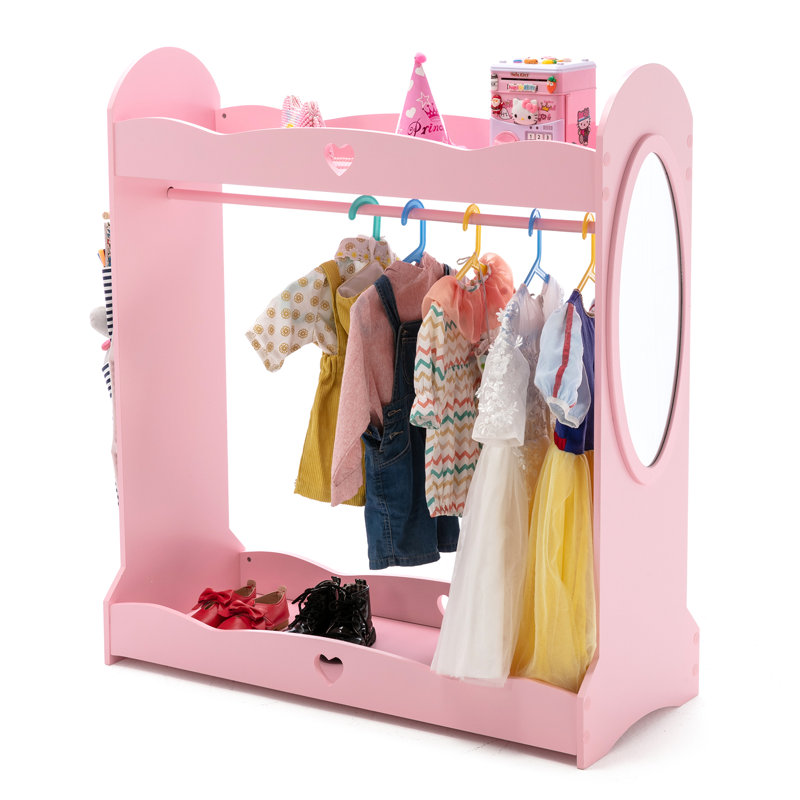 Armoire pour enfants Haugen, Rose