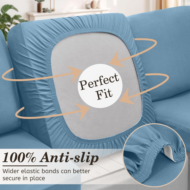 Housse pour canapé en tissu, Tissu bleu
