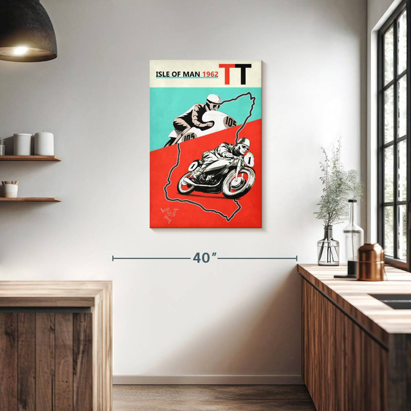 Mehar Isle Of Man TT 1962, 36" H x 24" W