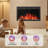33" Smart Electric Fireplace Insert With APP Control, Multicolor Flames, Crackling Sound, Plug-In & Hardwire, 5 Speed & Brightness, Timer, 750W/1500W-675881896