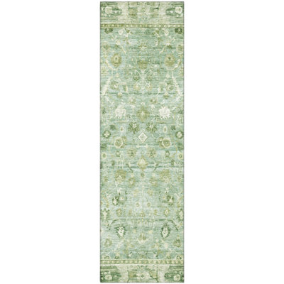Premium Machine Washable Maag AMF1772 Global Rug