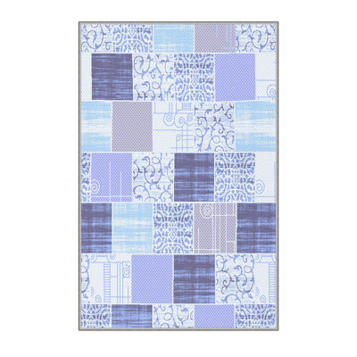 Premium Hall Carpet, 2.6 x 6.6 Feet, 100% Polyester, 0.3 in Pile Height | Antibacterial, Non-Slip Underside, Machine Washable | 3D Digital Print Design, Durable & Stylish for Entryways, Living Rooms & More