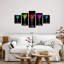 Cocktail Flashy Martinis sur toile, 5 pièces-110870117