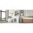 White Bathroom Storage Cabinet with Two Doors, Drawers, Adjustable Shelf & Three Open Shelves – Durable MDF Construction
