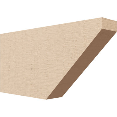 Timberthane Rough Cedar Faux Wood Concord Rafter Tail, 2"W x 6"H x 12"L, Primed Tan