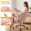 Chaise de travail en velours côtelé Belanda-605127257