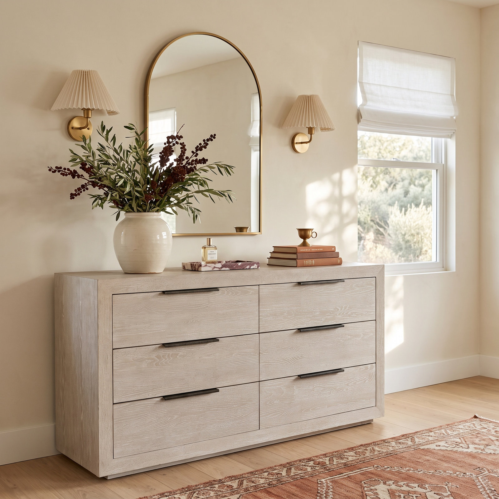 Aria 70" Oak Dresser