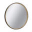 Miroir décoratif 31,3 "deux tons noir mat et bois naturel