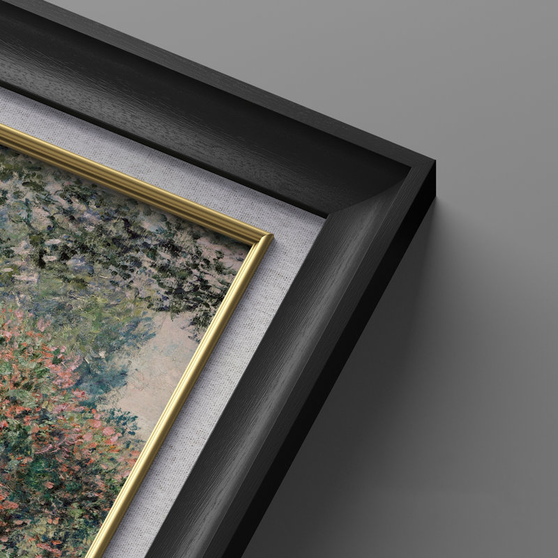 Set of 2 Premium Framed Art Artworks on Premium Canvas with 26"x36" Frame, Black