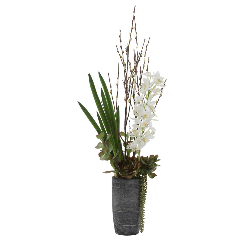 Uttermost Eterna Orchid Centerpiece & Vase