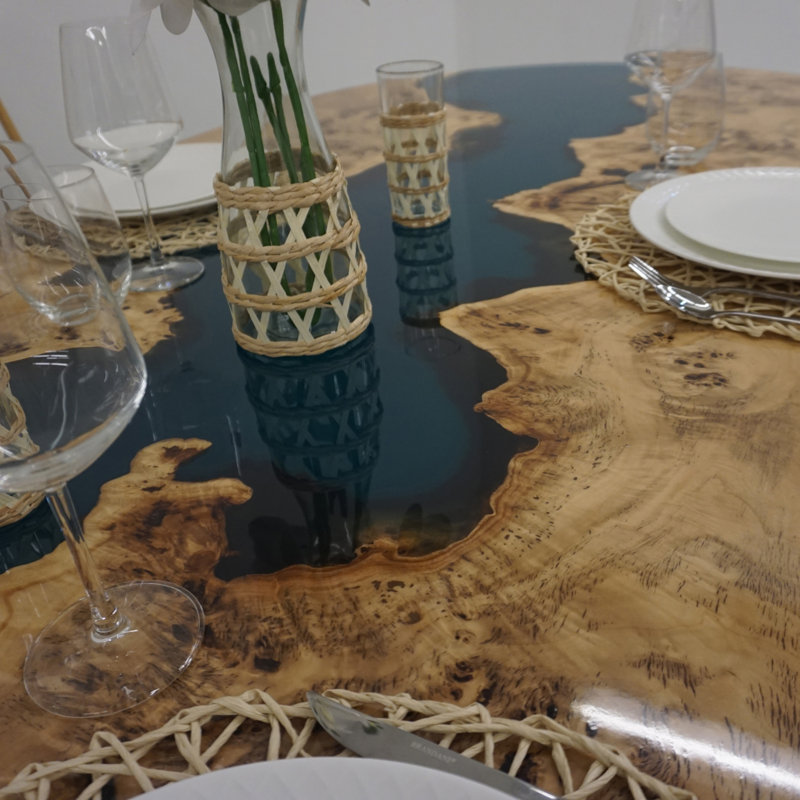 Maple Oval Solid Wood Dining Table