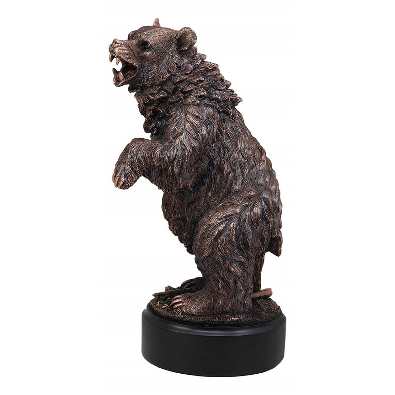 Figurine décoration rugissant north american debout ours Hume