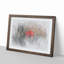 Red Poppy Flower in Abstract - Picture Frame Graphic Art Print-55772280-55772279