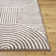 Machine Washable Shaggy Boho Dark Brown Area Rug