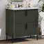 Meuble-lavabo 30 po avec lavabo en céramique-545120416