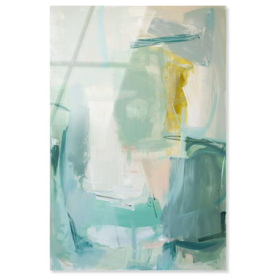 «Pale Coast I», reproduction d'art acrylique sur toile par Art Remedy, prête à être accrochée, 36 x 54