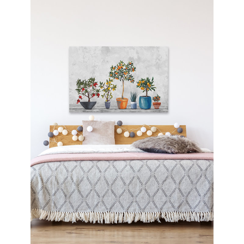Vibrant Multicolor Botanical Canvas Wall Art, 36" x 24"