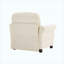 Canapé de coin gauche en tissu chenille avec coussin, beige