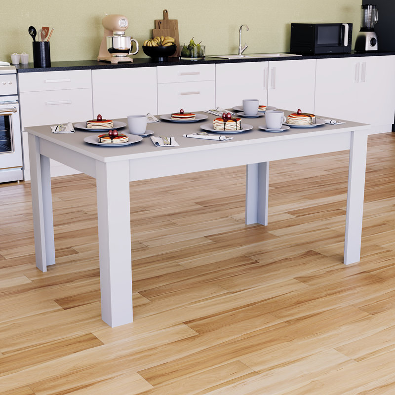 Iriemi Dining Table, White, 74cm H x 150cm L x 90cm W