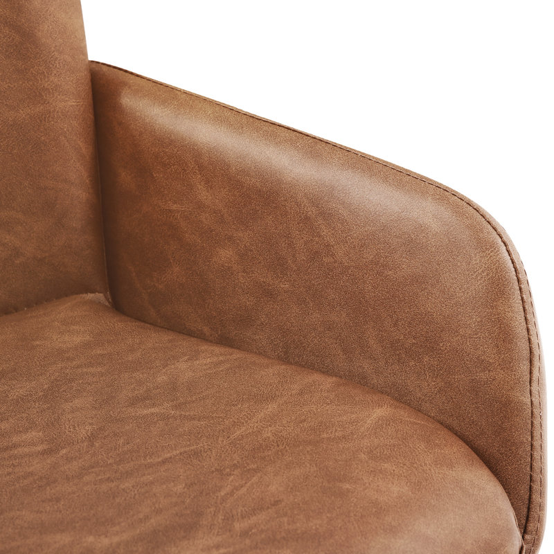 Tabourets de bar Nicola Dynasty Luxury, 6, Nouveau brun / similicuir