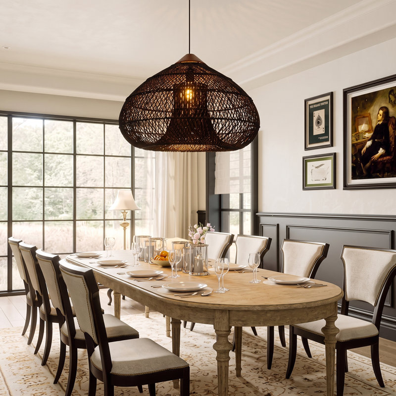Bhatt 1 - Light Dome Pendant, 13.77'' H X 23.62'' W X 23.62'' D, Black