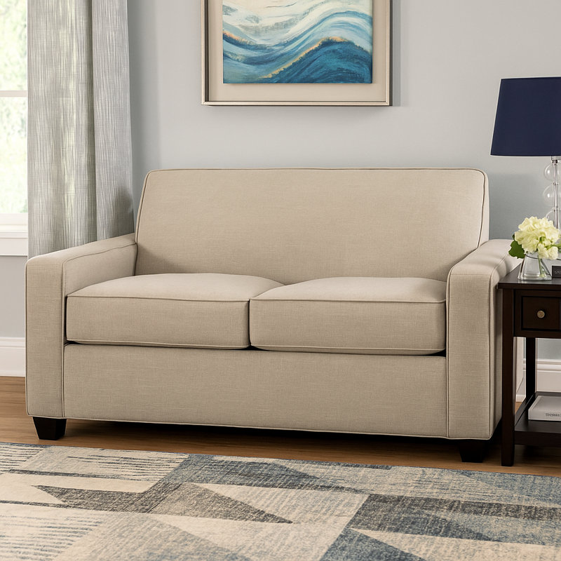 Avery Loveseat Sofa, Montana Walnut, Connelly Wren