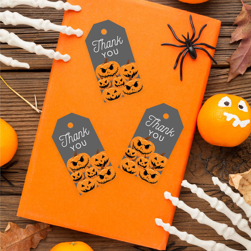 Sacs-cadeaux jetables en papier Scary Pumpkins