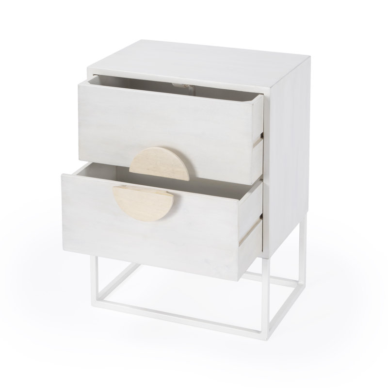 Lennasa 2 drawers Nightstand