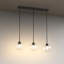Luminaire suspendu linéaire à 3 lumières pour îlot de cuisine