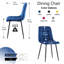 Ensemble de 4 chaises de salle à manger en velours, modernes et confortables pour une expérience culinaire élégante