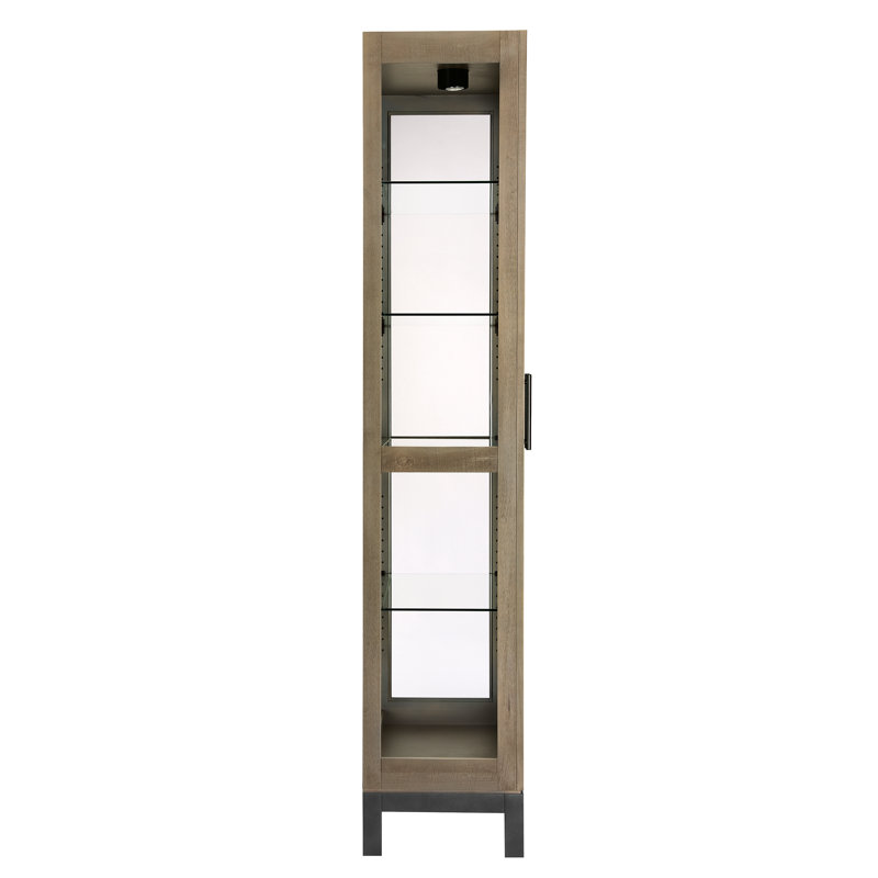 Quinn V Lighted Curio Cabinet