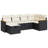 Vidaxl Garden Sofa Set Black, Cream White