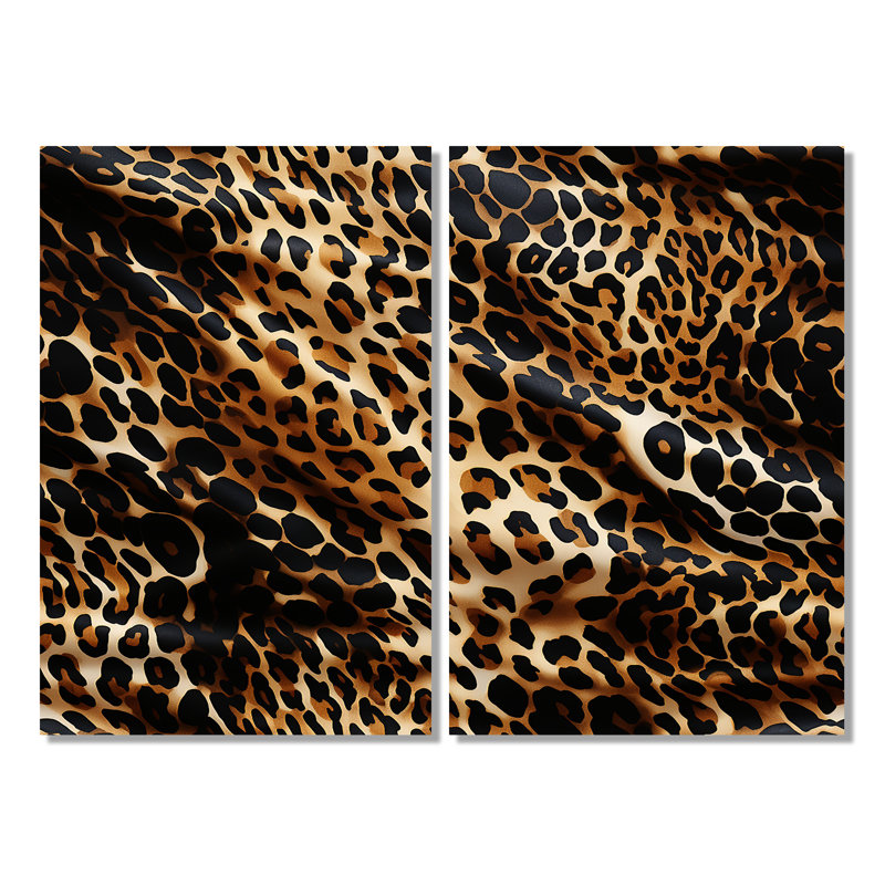 Victorian Elegance Leopard - Grande décoration murale léopard, 36" H x 48" W, Wrapped Canvas, Does Not Apply