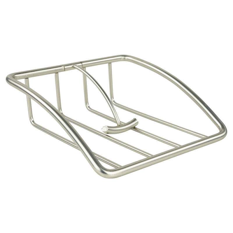 Porte-serviettes plat Callen, Nickel satiné