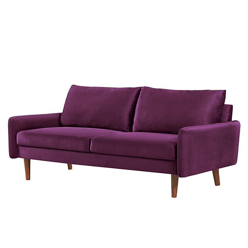 Velours Teniqua, H 33 po x l 70 po x P 32,2 po, Aubergine