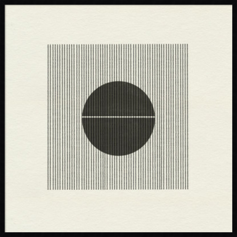 «Nyamal Paper Objet No 5» par le studio MIUUS, reproduction d'art encadrée, H 41 po x l 41 po, Noir
