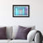Cerulean Corridor III Framed Graphic Art-550121114-795306961