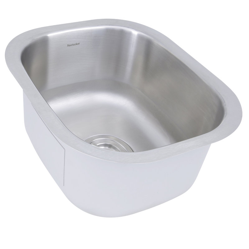 Quidnet 15'' L Undermount Single Bowl Stainless Steel Kitchen Sink